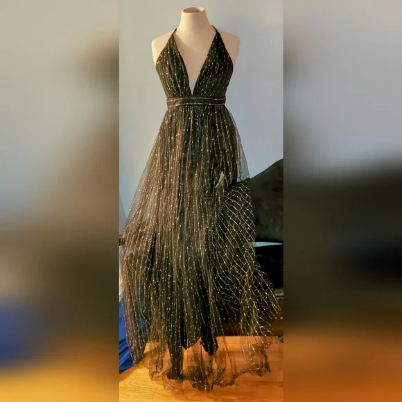 Luxxel | Dresses | Luxxel Sparkly Prom Dress M | Poshmark